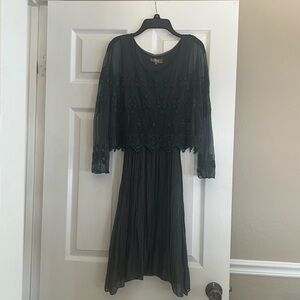 Lace Cocktail Dress, dark blue